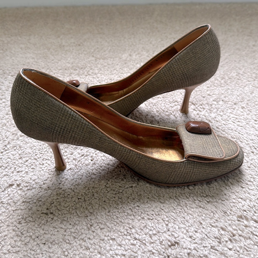 Ferragamo Tweed Heels Size 8.5 - Picture 3 of 10